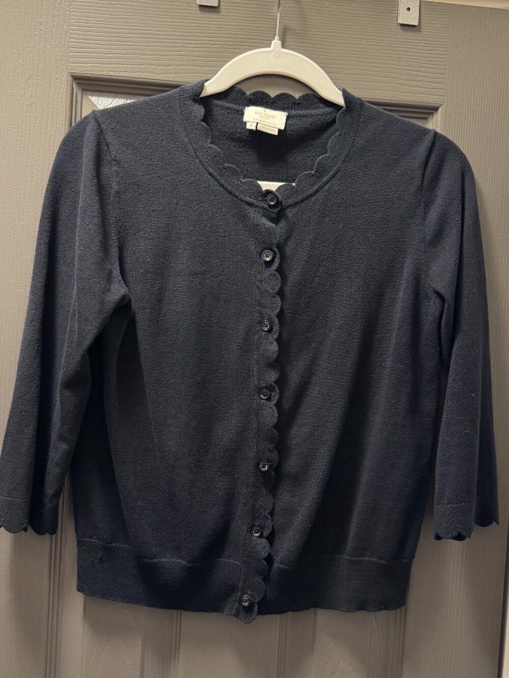 Kate Spade scallop trim cardigan